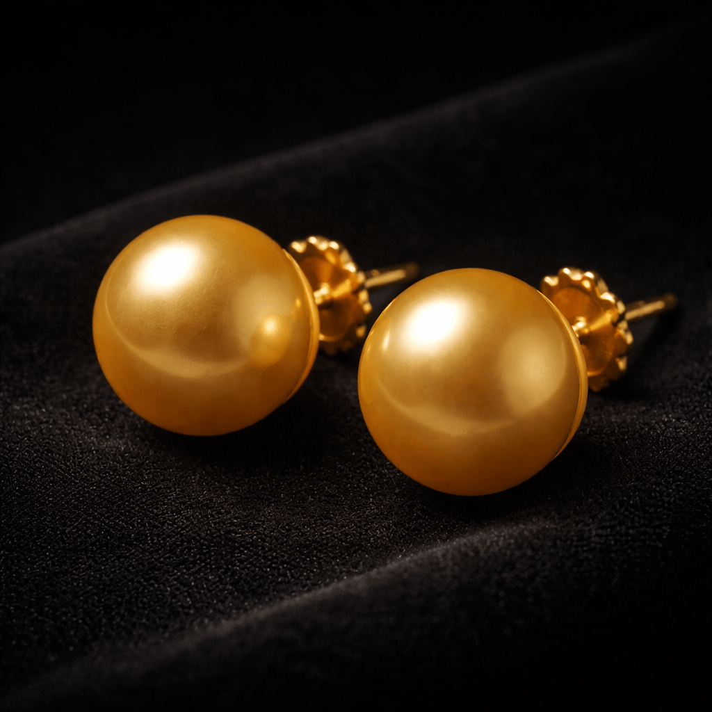 pearlsonly-blog-93-feature-image-pearl - golden south sea pearl earrings - Pearls Jewelry - pearlsonly