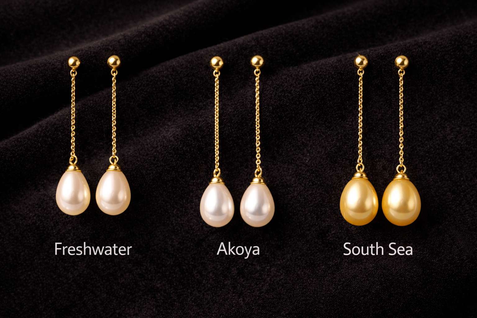 Pärltyper för hängande örhängen