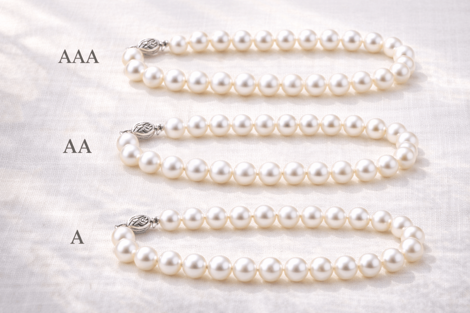 Kvalitetsgrader för äkta pärlarmband i Storbritannien
