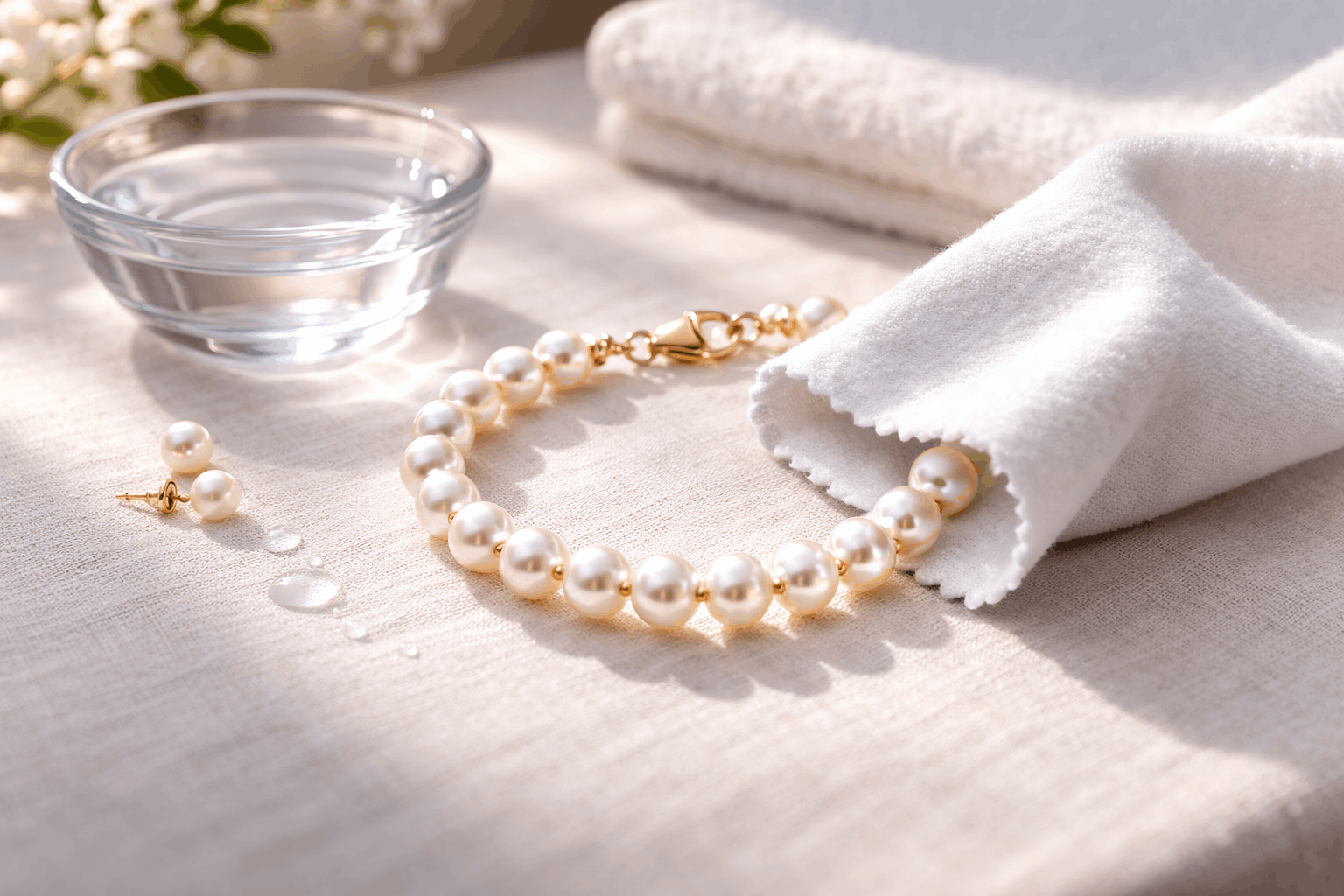 Vård av pärlarmband