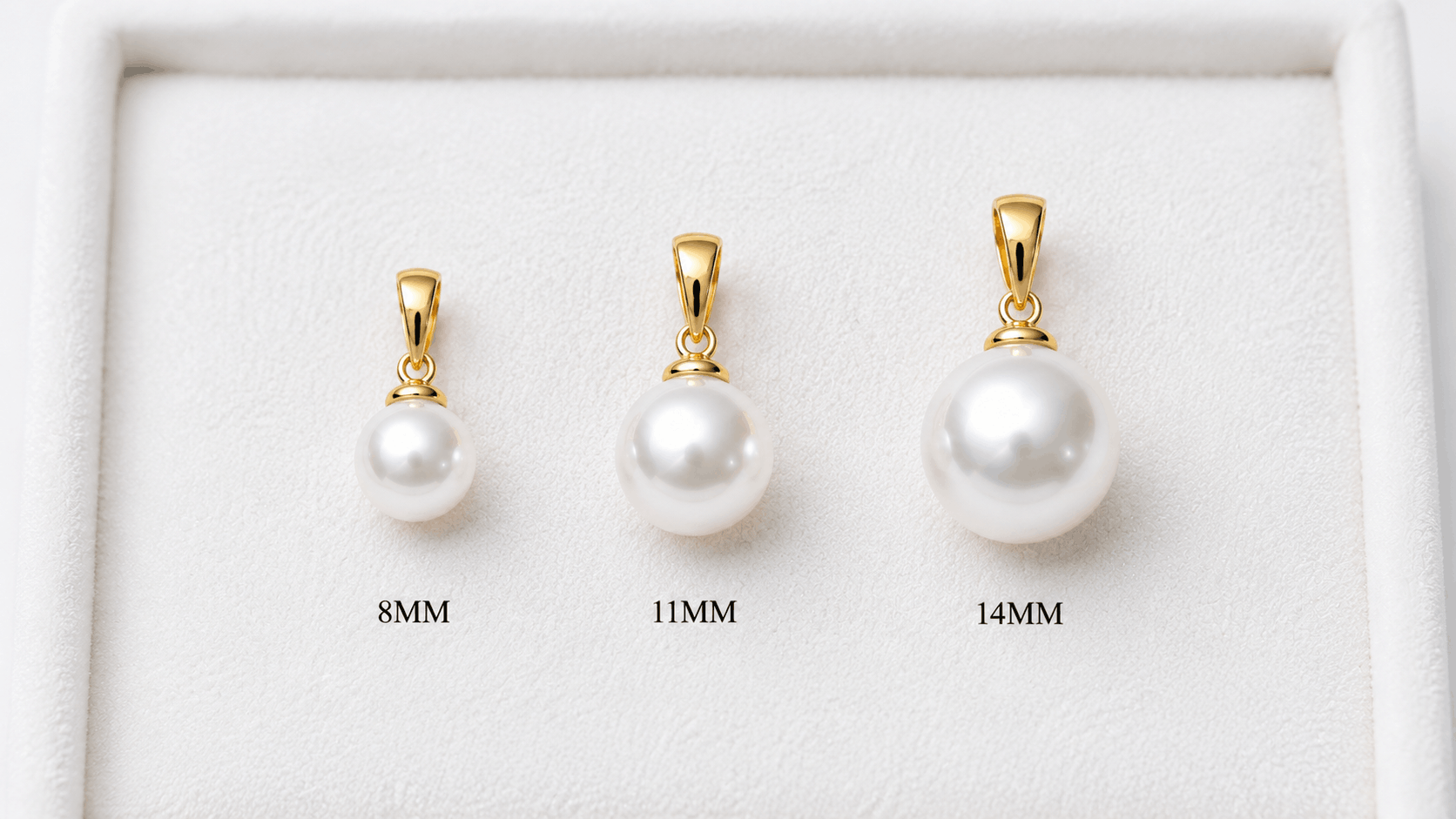 02. Freshwater Cultured Pearl Pendant — Storlekar och vad de betyder
