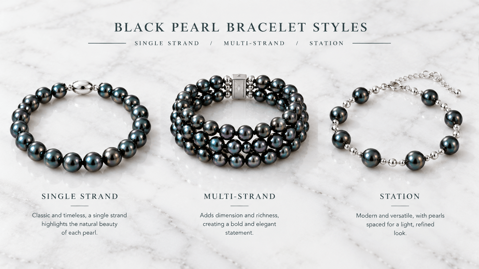 01. Black Pearl Bracelet Styles Worth Knowing