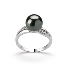 8-9mm Tahitiska Ringa i Karolina Svart