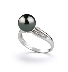 8-9mm Tahitiska Ringa i Karolina Svart
