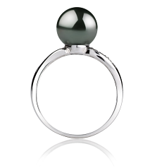 8-9mm Tahitiska Ringa i Karolina Svart