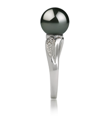 8-9mm Tahitiska Ringa i Karolina Svart