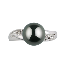 8-9mm Tahitiska Ringa i Karolina Svart