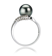 8-9mm Tahitiska Ringa i Graciöst Svart