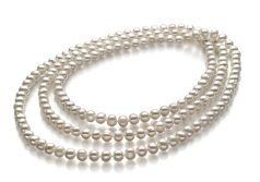 6-7mm Sötvatten Halsband i Klicka här för att köpa Betty Vit