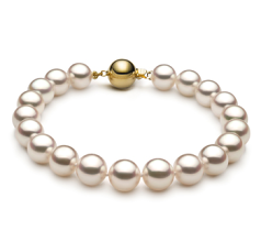 8.5-9mm japanska Akoya Armband i Hanadama 8-tum Vit