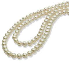 6-7mm Sötvatten Halsband i 30 tum Vit