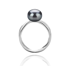 8-9mm Sötvatten Ringa i Etsy Färgad svart