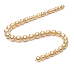 10-13.3mm Söderhavet Halsband i 18 tum Guld