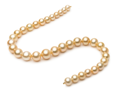 10.1-14.6mm Söderhavet Halsband i 18 tum Guld