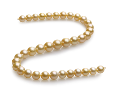 10-13.5mm Söderhavet Halsband i 18 tum Guld