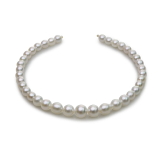 8.3-14mm Söderhavet Halsband i 18 tum Vit