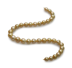 10-14mm Söderhavet Halsband i 18 tum Guld