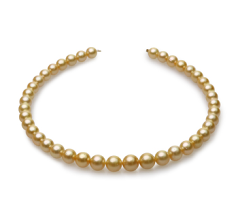 9-12mm Söderhavet Halsband i 18 tum Guld