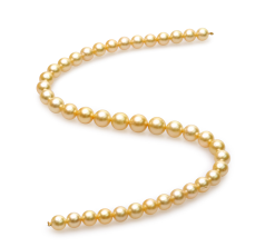 9-12mm Söderhavet Halsband i 18 tum Guld