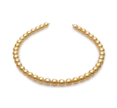 9-11.4mm Söderhavet Halsband i 18-tums Guld