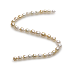 10-13mm Söderhavet Halsband i 18 tum Flerfärgad