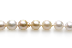 10-13mm Söderhavet Halsband i 18 tum Flerfärgad