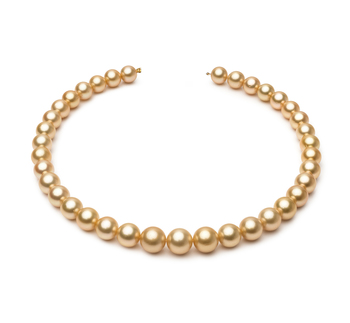 10.4-13.2mm Söderhavet Halsband i 18 tum Guld