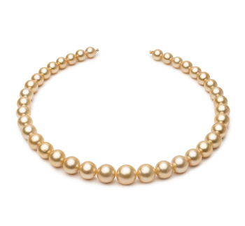 9.2-12.8mm Söderhavet Halsband i 18 tum Guld