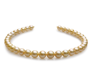 10-13.5mm Söderhavet Halsband i 18 tum Guld