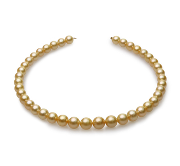 9-12mm Söderhavet Halsband i 18 tum Guld