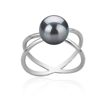 8-9mm Sötvatten Ringa i Etsy Färgad svart